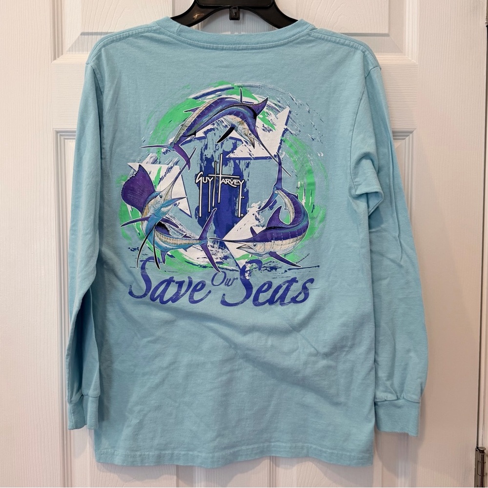 Guy Harvey Light Blue Classic Fit Shirt